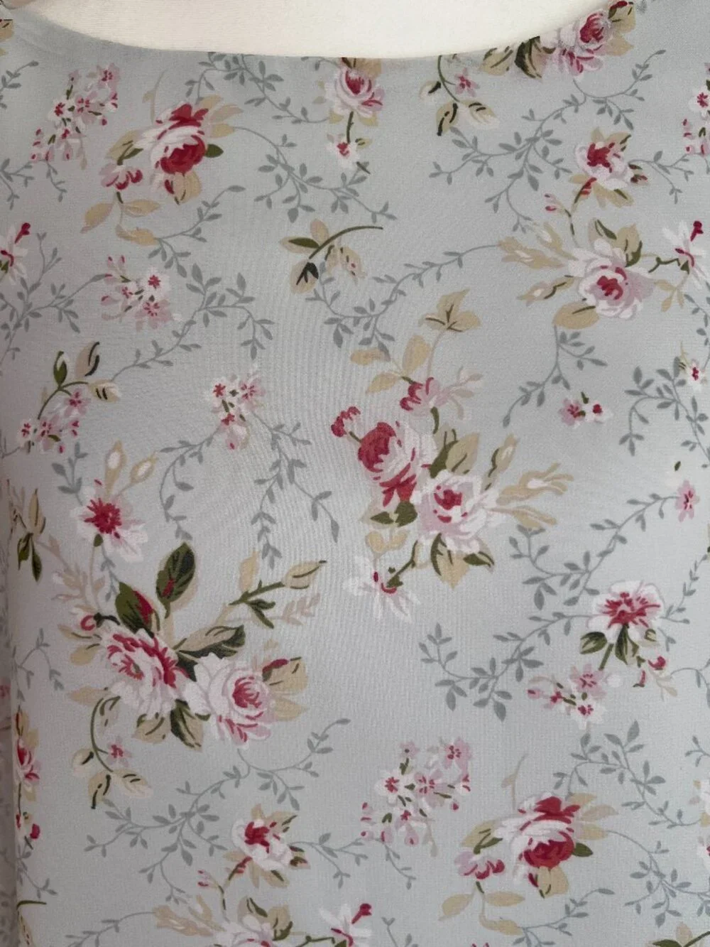 Max Edition Size S Sleeveless Light Blue with Flowers Summer Dress - Picture 7 of 9